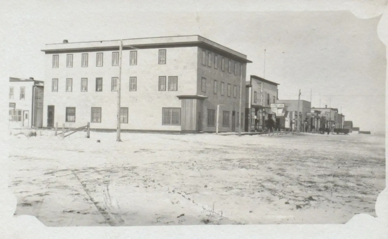 Business district, Ogema, about 1915